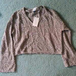 Crochet Universal Threads Sweater NWT